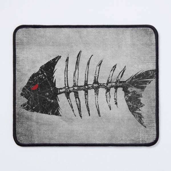 Item preview, Piranha Skeleton Fish Bones Grunge Distressed Punk designed and sold by Ghoul Enterprises.
