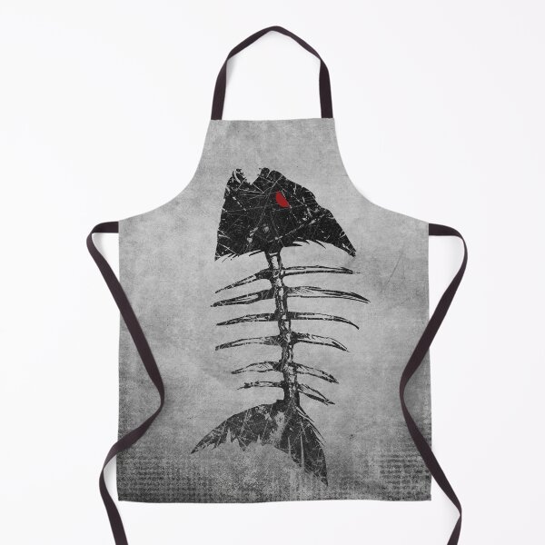 Item preview, Piranha Skeleton Fish Bones Grunge Distressed Punk designed and sold by Ghoul Enterprises.