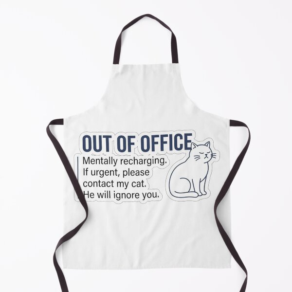 Item preview, Out of Office Mentally Recharging Funny Cat Introvert designed and sold by jrzvibe.