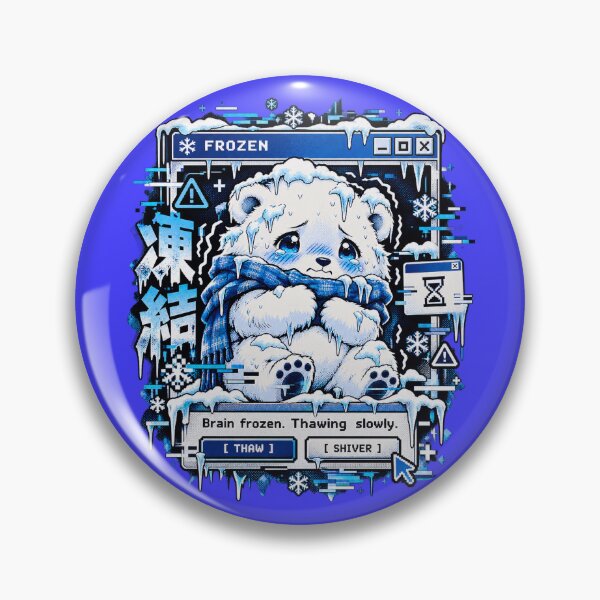 Item preview, Frozen - Shivering Polar Bear Glitch Manga designed and sold by Visual Dept..