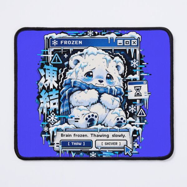 Item preview, Frozen - Shivering Polar Bear Glitch Manga designed and sold by Visual Dept..