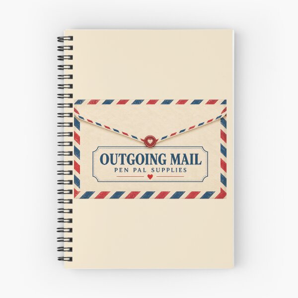 Item preview, Vintage Airmail Pen Pal Supplies Zipper Pouch – Outgoing Mail designed and sold by astersgraphics.