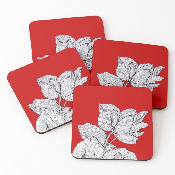Item preview, Detailed Ink Sketch Botanical Flowers designed and sold by BlackNordicLines.