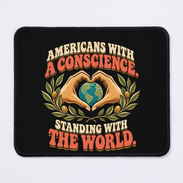 Item preview, Americans With a Conscience Standing With the World designed and sold by AwakenedSoul.