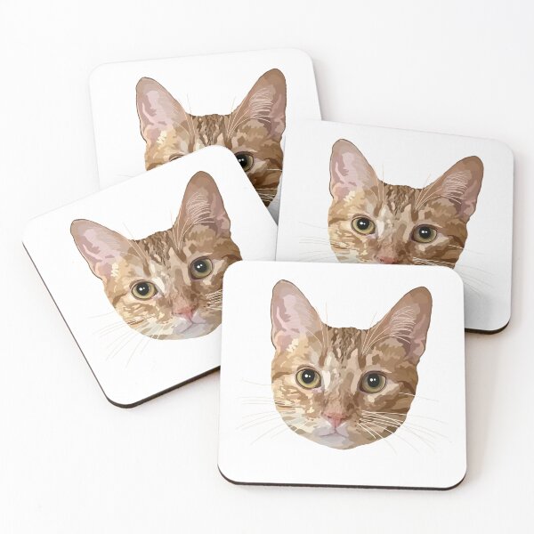 Item preview, Cute Orange Cat Digital Portrait designed and sold by Levi & Koda Studio.