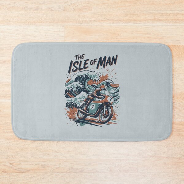 Item preview, Isle of Man TT Vintage Cafe Racer Ocean Wave Motorcycle Graphic designed and sold by KiwiRider.