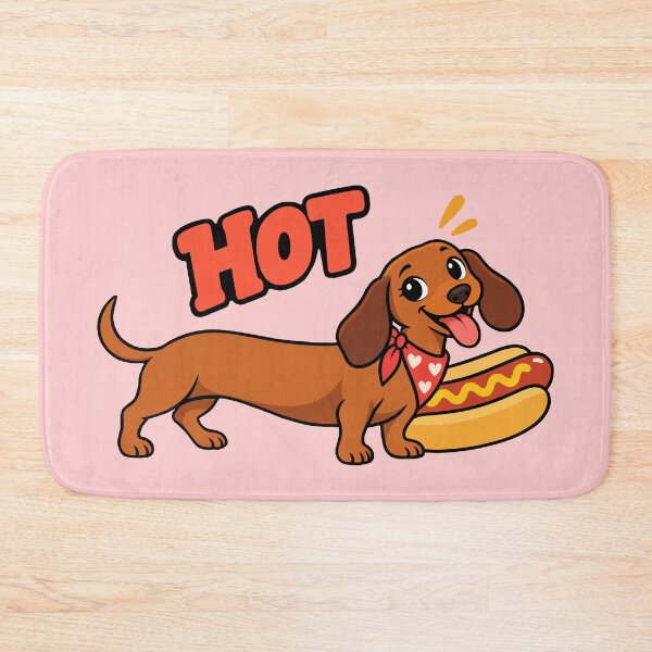 Artikelvorschau, Hotdog-Dackel, lustiger Wiener Hund im Brötchen entworfen und verkauft von karamram.