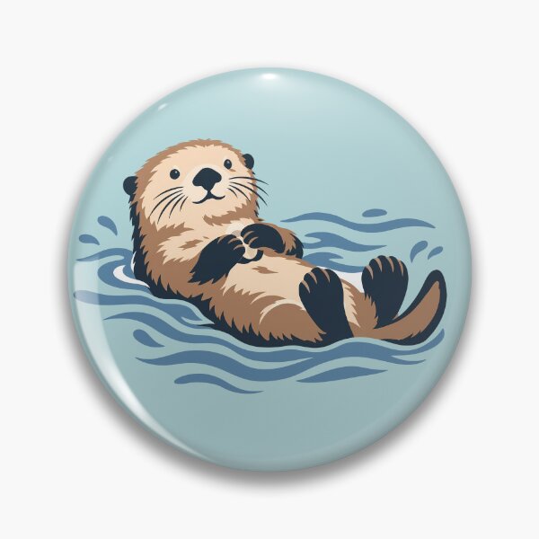 Item preview, Cute Floating Otter designed and sold by karamram.