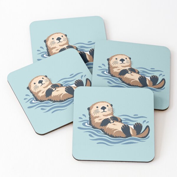 Item preview, Cute Floating Otter designed and sold by karamram.