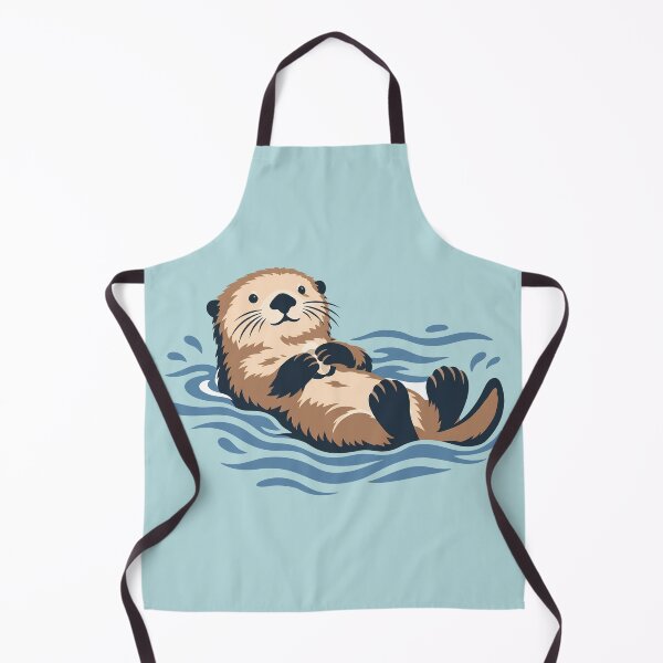 Item preview, Cute Floating Otter designed and sold by karamram.