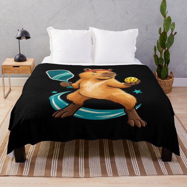 Item preview, Capybara Pickleball Player Ready to Rally designed and sold by JesterKrewArt.
