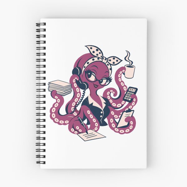 Item preview, Multitasking Secretary Octopus, Office Assistant Multitasker designed and sold by karamram.