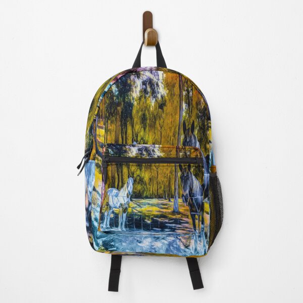 Item preview, Artistic Paintery Horses in Fall Colors designed and sold by NC NatureVisions.
