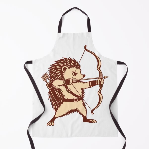 Item preview, Hedgehog Archer – Vintage Archery with Bow and Arrow designed and sold by karamram.