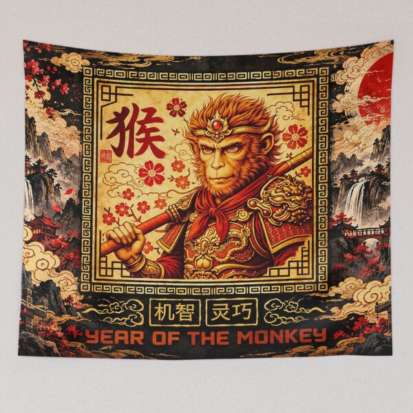 Item preview, Year of the Monkey Chinese Zodiac Sun Wukong Warrior designed and sold by Fei Long Design Hub.