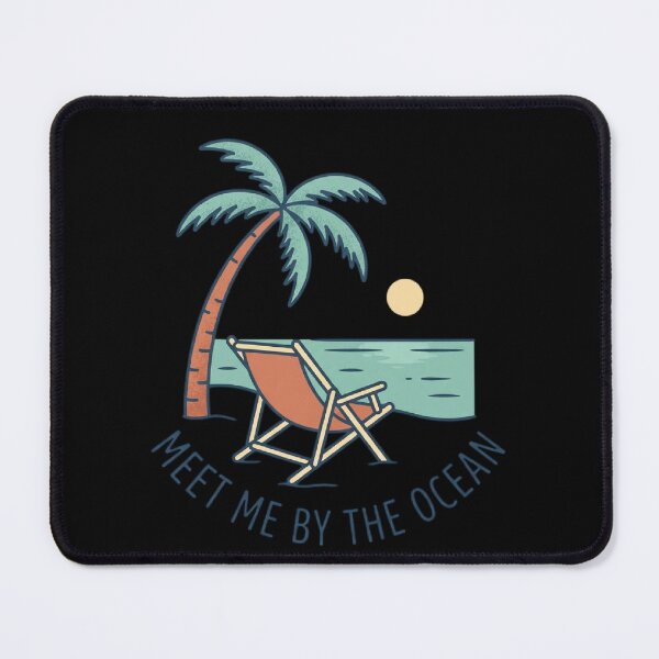 Item preview, Meet Me By The Ocean Relaxing Beach Palm Tree Retro designed and sold by mood-draftsman.