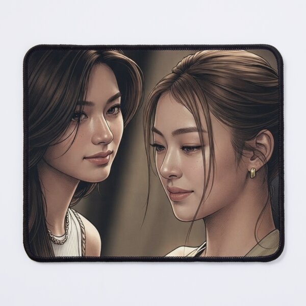 Item preview, LenaMiu Pls Luv Thai GL Sapphic Actress LGBTQ+ Cartoon Decor Comic Wall Art Print Poster Shirt Clock Blanket KDrama designed and sold by Mind Space.