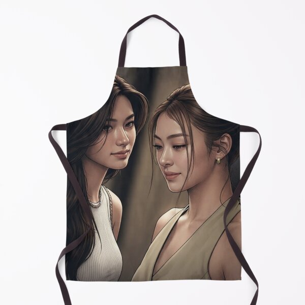 Item preview, LenaMiu Pls Luv Thai GL Sapphic Actress LGBTQ+ Cartoon Decor Comic Wall Art Print Poster Shirt Clock Blanket KDrama designed and sold by Mind Space.