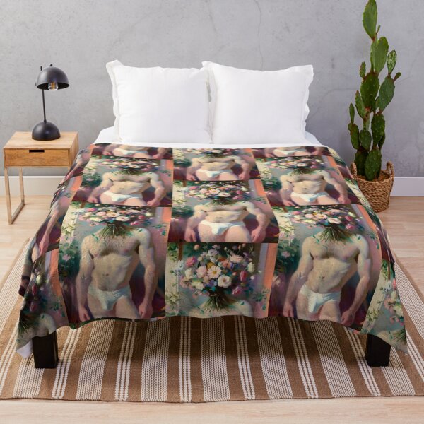 Item preview, Flower Head Male Torso Surreal Art designed and sold by ZhivanCrimson.