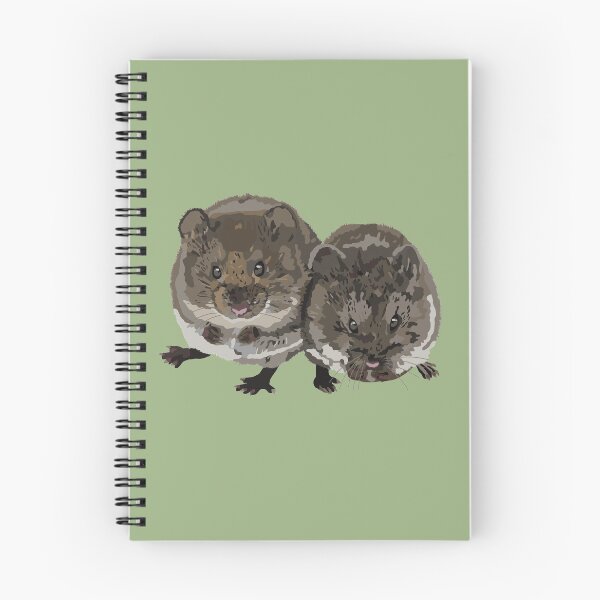 Item preview, Cute Prairie Vole Pair Illustration designed and sold by Levi & Koda Studio.