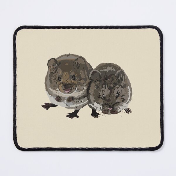 Item preview, Cute Prairie Vole Pair Illustration designed and sold by Levi & Koda Studio.