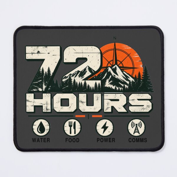 Item preview, 72 Hours Emergency Preparedness Survival Design designed and sold by Portuguese Prepper.