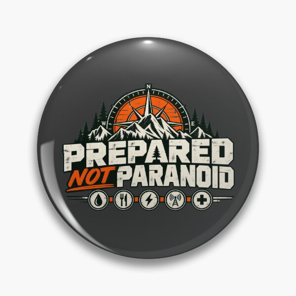 Item preview, Prepared Not Paranoid – Emergency Preparedness Prepper Design designed and sold by Portuguese Prepper.
