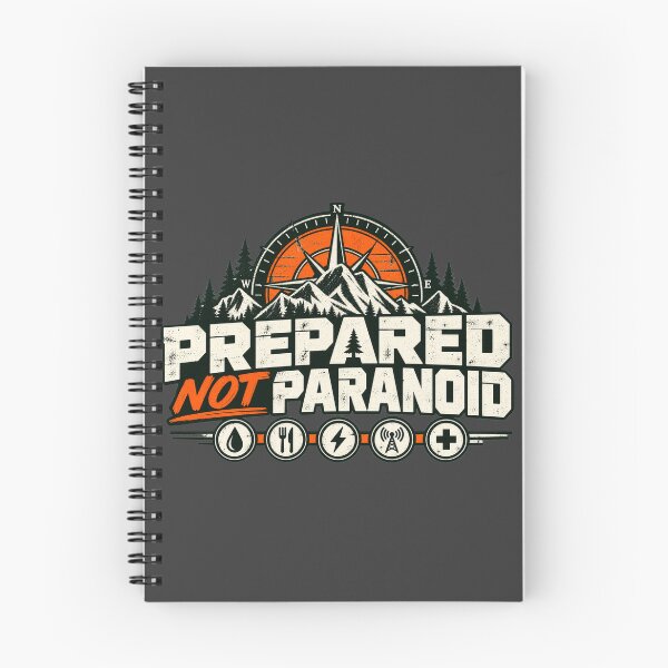 Item preview, Prepared Not Paranoid – Emergency Preparedness Prepper Design designed and sold by Portuguese Prepper.