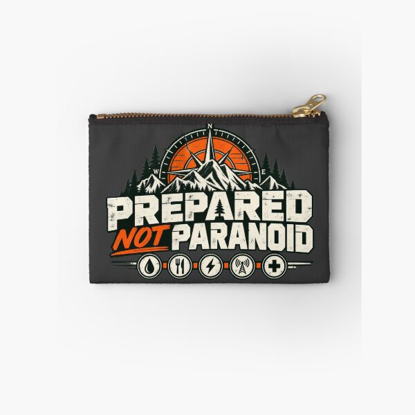 Item preview, Prepared Not Paranoid – Emergency Preparedness Prepper Design designed and sold by Portuguese Prepper.