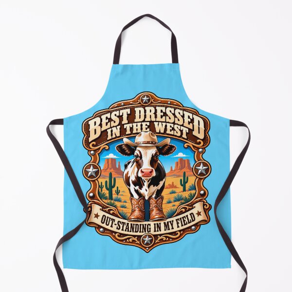 Item preview, Best Dressed in the West Funny Cowboy Cow designed and sold by Tammy Winand Arts.