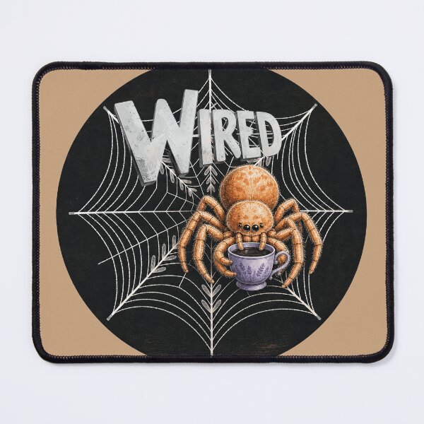 Aperçu de l'œuvre Wired Spider – Coffee Loving Spider créée et vendue par monolithstudio.