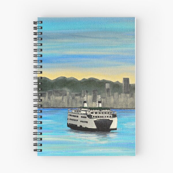 Item preview, Seattle View Ferry Painting designed and sold by Art by Kirsten Sneath.