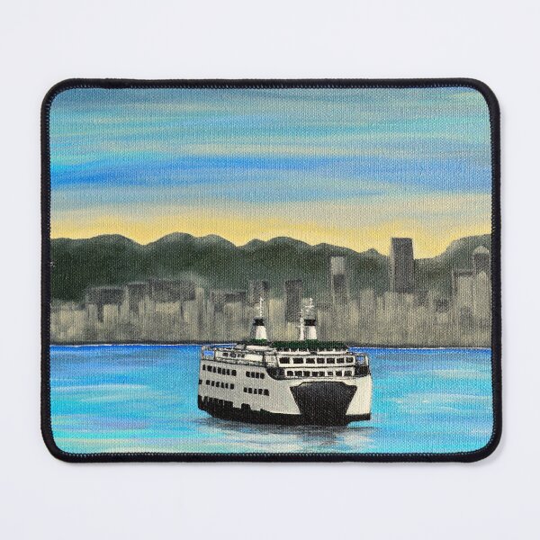 Item preview, Seattle View Ferry Painting designed and sold by Art by Kirsten Sneath.