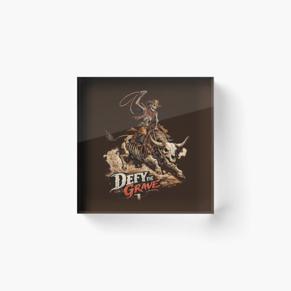 Item preview, Defy The Grave Skeleton Cowboy - Western Gift designed and sold by M. Mamdouh Artworks.