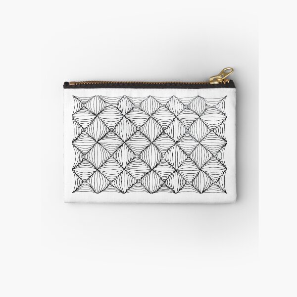 Item preview, Optical Rhomboid Waves - Freehand Black Ink Art designed and sold by BlackNordicLines.