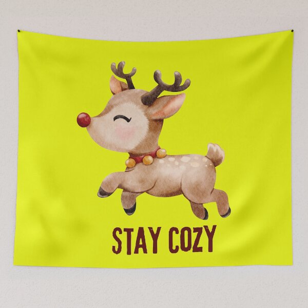 Item preview, Cute Reindeer Stay Cozy Winter - Christmas Holiday Gift designed and sold by stormk10.