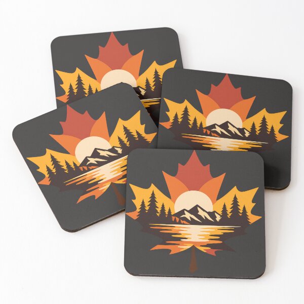 Item preview, Fall Maple Leaf Vintage Nature Landscape Graphic designed and sold by karamram.
