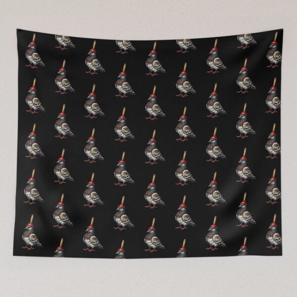 Item preview, Pigeon Wearing a Plunger Hat designed and sold by orange-grape.