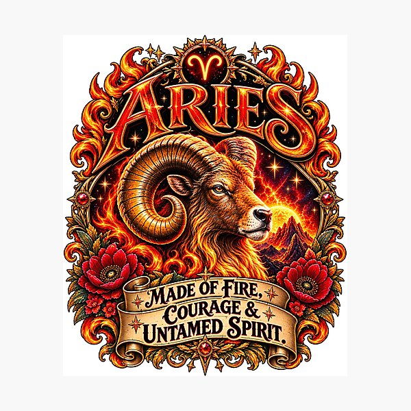 Item preview, Aries designed and sold by RedPandaDawg.