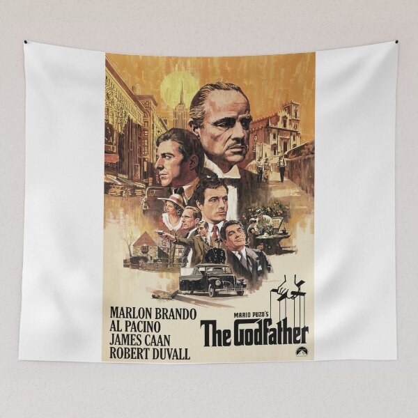 Artikelvorschau, Der Pate – Originales, individuelles Vintage-Filmposter-Wandkunst-T-Shirt-Design entworfen und verkauft von Cool Robot Bro..