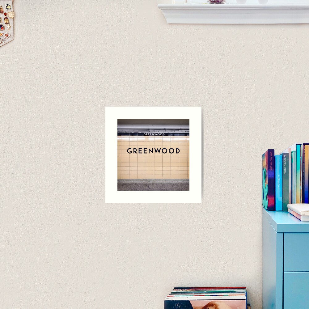 Greenwood Toronto Subway Station Art Print