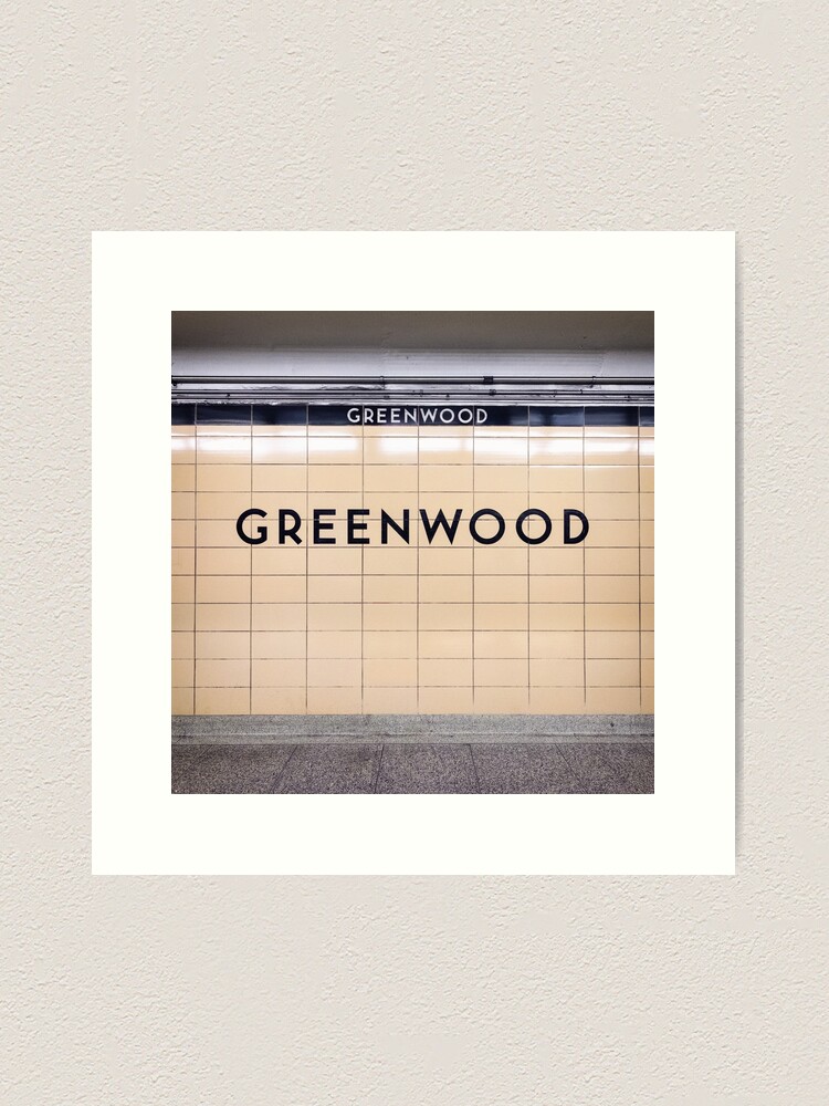 Alternate view of Greenwood Toronto Subway Station Art Print