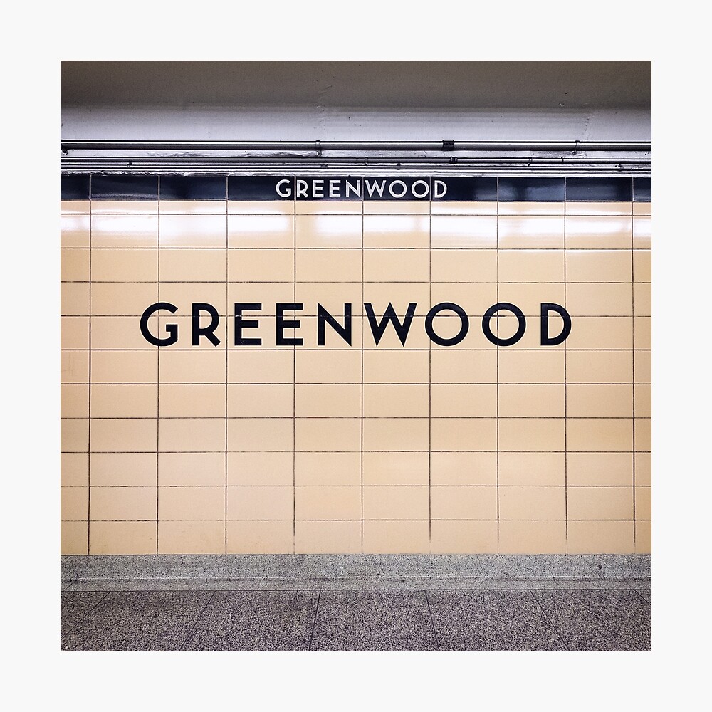 Greenwood Toronto Subway Station Poster By Stationtoronto Redbubble