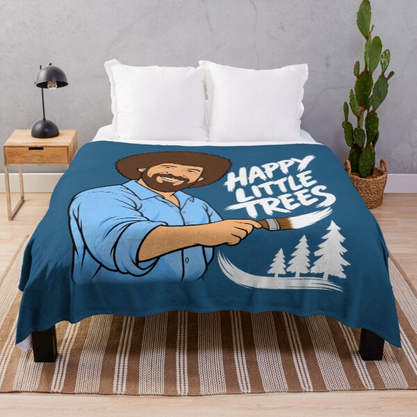Item preview, Bob Ross Happy Little Trees Nature Painting designed and sold by karamram.