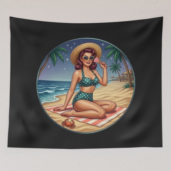 Item preview, "Retro Glamour: Charm and Audacity of Pin-Ups” designed and sold by CHRIST5000.