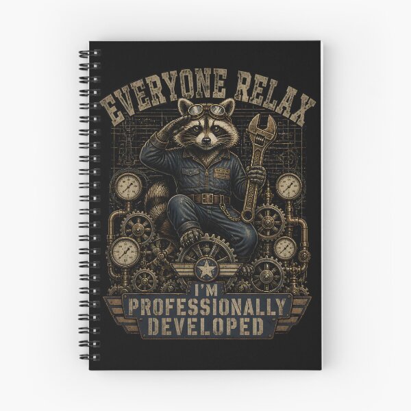Item preview, Everyone Relax I'm Professionally Developed Raccoon Engineer Funny Work Humor  designed and sold by LeSoniPapaPrint.