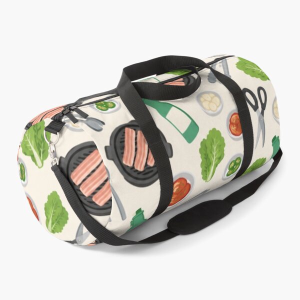 Item preview, Korean BBQ Pattern | Samgyeopsal Grill, Kimchi, Lettuce Wraps and Soju Bottles designed and sold by StickyGuys.