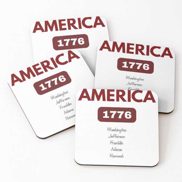 Item preview, America 1776 Founding Fathers Typography Design designed and sold by YouYass410.