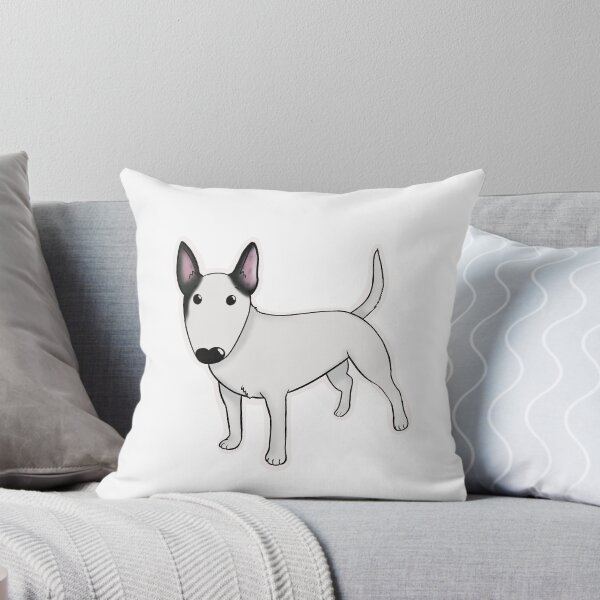 Item preview, White Bull Terrier with black ears designed and sold by Schneckenschmiede (Flarenol).