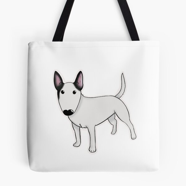 Item preview, White Bull Terrier with black ears designed and sold by Schneckenschmiede (Flarenol).